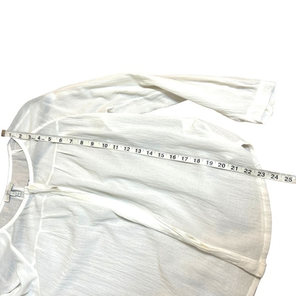 Anthropologie Joie White Button Down Long Sleeve Blouse - Picture 9 of 9